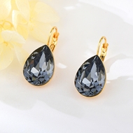 Show details for Distinctive Black Swarovski Element Hoop Earrings with Low MOQ Show details for Distinctive Black Swarovski Element Hoop Earrings with Low MOQ