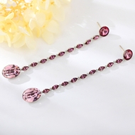 Show details for Top Swarovski Element Platinum Plated Hoop Earrings Show details for Top Swarovski Element Platinum Plated Hoop Earrings