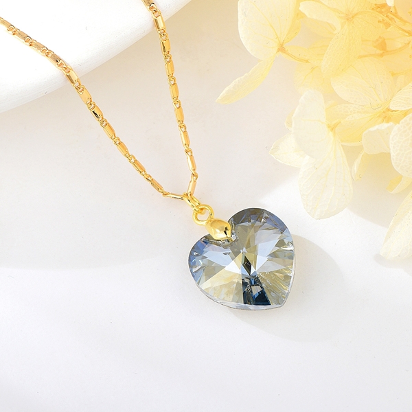 Picture of Trendy Zinc Alloy Love & Heart Pendant Necklace with No-Risk Refund