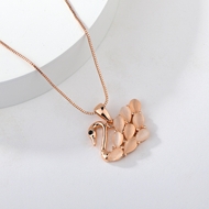 Show details for Rose Gold Plated Cross Pendant Necklace in Exclusive Design Show details for Rose Gold Plated Cross Pendant Necklace in Exclusive Design