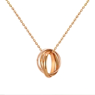 Show details for Zinc Alloy Rose Gold Plated Pendant Necklace Factory Supply Show details for Zinc Alloy Rose Gold Plated Pendant Necklace Factory Supply