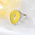 Picture of Most Popular Swarovski Element Yellow Fashion Ring