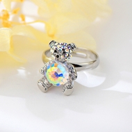 Show details for Good Swarovski Element Bear Adjustable Ring Show details for Good Swarovski Element Bear Adjustable Ring