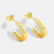 Picture of Delicate Gold Plated Stud Earrings with Speedy Delivery