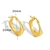 Picture of Unusual Delicate Gold Plated Hoop Earrings