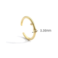 Picture of Popular Cubic Zirconia Star Adjustable Ring