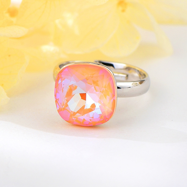 Picture of Top Swarovski Element Zinc Alloy Adjustable Ring