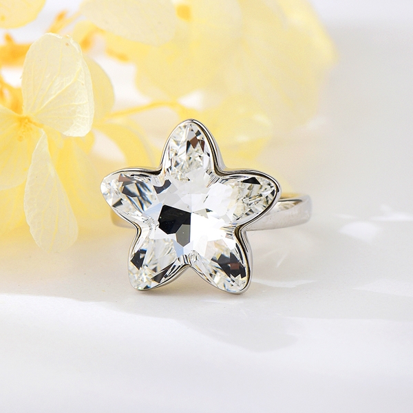 Picture of Top Swarovski Element Medium Fashion Ring