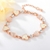 Picture of Designer Rose Gold Plated Opal Fashion Bracelet with No-Risk Return