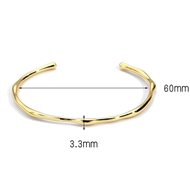 Picture of Designer Gold Plated Delicate Cuff Bangle with No-Risk Return