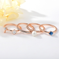 Show details for Good Opal Rose Gold Plated Fashion Ring Show details for Good Opal Rose Gold Plated Fashion Ring
