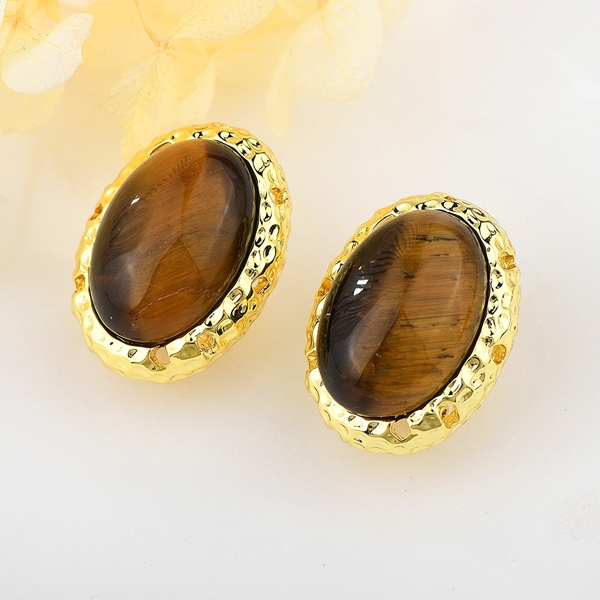 Picture of Featured Gold Plated Medium Stud Earrings with Full Guarantee