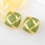 Show details for Hypoallergenic Gold Plated Green Stud Earrings with Easy Return
