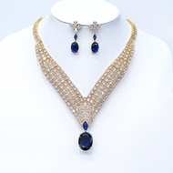 Show details for Brand New Blue Cubic Zirconia 2 Piece Jewelry Set with Full Guarantee Show details for Brand New Blue Cubic Zirconia 2 Piece Jewelry Set with Full Guarantee