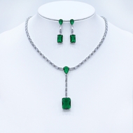 Show details for Unusual Medium Platinum Plated 2 Piece Jewelry Set Show details for Unusual Medium Platinum Plated 2 Piece Jewelry Set