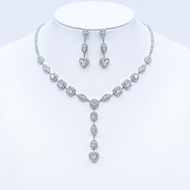 Show details for Wholesale Platinum Plated Copper or Brass 2 Piece Jewelry Set with No-Risk Return Show details for Wholesale Platinum Plated Copper or Brass 2 Piece Jewelry Set with No-Risk Return