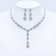 Show details for Wholesale Platinum Plated Copper or Brass 2 Piece Jewelry Set with No-Risk Return