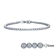 Picture of Luxury 925 Sterling Silver Fashion Bracelet with Beautiful Craftmanship