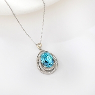 Show details for Featured Blue 925 Sterling Silver Pendant Necklace with Full Guarantee Show details for Featured Blue 925 Sterling Silver Pendant Necklace with Full Guarantee