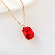 Show details for Purchase Red Zinc Alloy Pendant Necklace with Wow Elements Show details for Purchase Red Zinc Alloy Pendant Necklace with Wow Elements