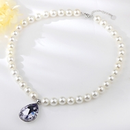 Show details for Unusual Medium Platinum Plated Pendant Necklace Show details for Unusual Medium Platinum Plated Pendant Necklace