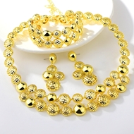 Show details for Filigree Big Gold Plated 3 Piece Jewelry Set Show details for Filigree Big Gold Plated 3 Piece Jewelry Set