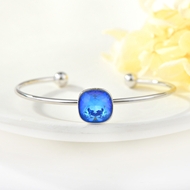 Show details for Unique Swarovski Element Blue Cuff Bangle Show details for Unique Swarovski Element Blue Cuff Bangle