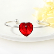 Show details for Recommended Red Love & Heart Cuff Bangle from Top Designer Show details for Recommended Red Love & Heart Cuff Bangle from Top Designer
