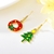 Picture of Delicate Gold Plated Dangle Earrings Online Only