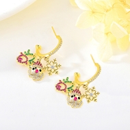 Show details for Good Quality Cubic Zirconia Copper or Brass Dangle Earrings