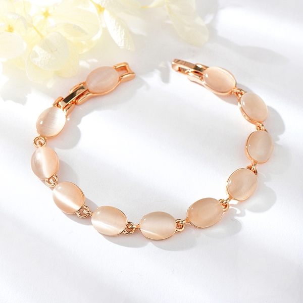 Picture of Zinc Alloy Opal Fashion Bracelet with Unbeatable Quality