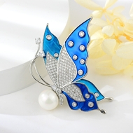 Show details for Butterfly Platinum Plated Brooche from Certified Factory Show details for Butterfly Platinum Plated Brooche from Certified Factory