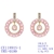 Picture of Beautiful Cubic Zirconia Pink Dangle Earrings