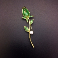 Show details for Flower Copper or Brass Brooche in Flattering Style Show details for Flower Copper or Brass Brooche in Flattering Style