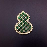 Show details for Nickel Free Green Cubic Zirconia Brooche in Flattering Style Show details for Nickel Free Green Cubic Zirconia Brooche in Flattering Style