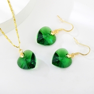 Show details for Nickel Free Gold Plated Green 2 Piece Jewelry Set Online Shopping Show details for Nickel Free Gold Plated Green 2 Piece Jewelry Set Online Shopping