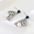 Picture of Hypoallergenic Platinum Plated Small Dangle Earrings Online