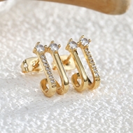 Picture of Delicate White Stud Earrings with Beautiful Craftmanship