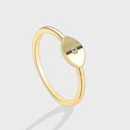 Picture of Delicate Gold Plated Fashion Ring in Exclusive Design