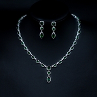 Show details for Reasonably Priced Platinum Plated Cubic Zirconia 2 Piece Jewelry Set from Reliable Manufacturer Show details for Reasonably Priced Platinum Plated Cubic Zirconia 2 Piece Jewelry Set from Reliable Manufacturer
