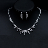 Show details for Luxury Platinum Plated 2 Piece Jewelry Set Online Only Show details for Luxury Platinum Plated 2 Piece Jewelry Set Online Only