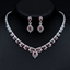 Show details for Fast Selling Red Platinum Plated 2 Piece Jewelry Set with Unbeatable Quality