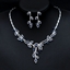 Show details for Distinctive Platinum Plated Big 2 Piece Jewelry Set with Low MOQ