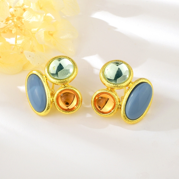 Picture of Filigree Big Zinc Alloy Big Stud Earrings