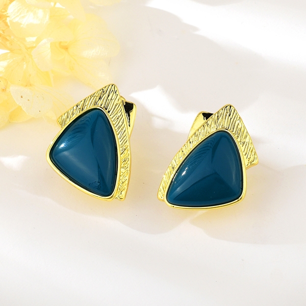 Picture of Fashion Enamel Zinc Alloy Big Stud Earrings