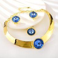 Picture of Inexpensive Gold Plated Zinc Alloy 3 Piece Jewelry Set from Reliable Manufacturer