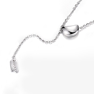 Picture of Brand New Platinum Plated 999 Sterling Silver Pendant Necklace with SGS/ISO Certification