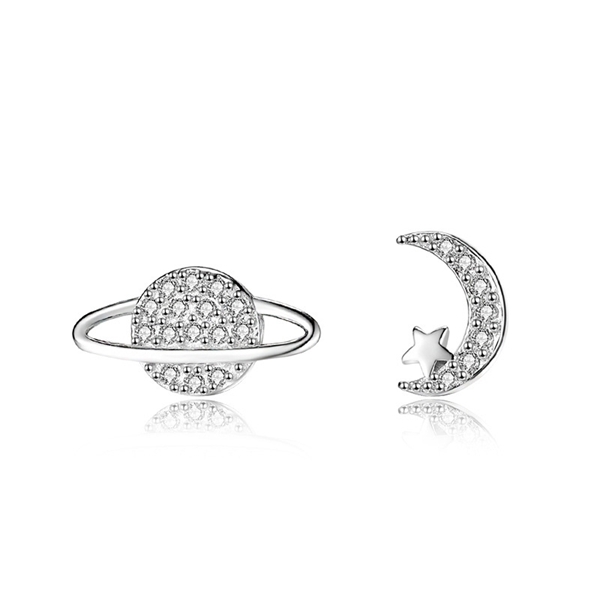 Picture of Affordable Platinum Plated 999 Sterling Silver Stud Earrings from Trust-worthy Supplier