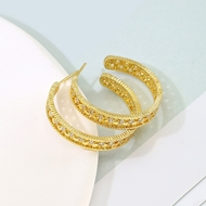 Picture of Copper or Brass Gold Plated Small Hoop Earrings with Full Guarantee