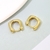 Picture of Purchase Gold Plated Delicate Huggie Earrings with Wow Elements